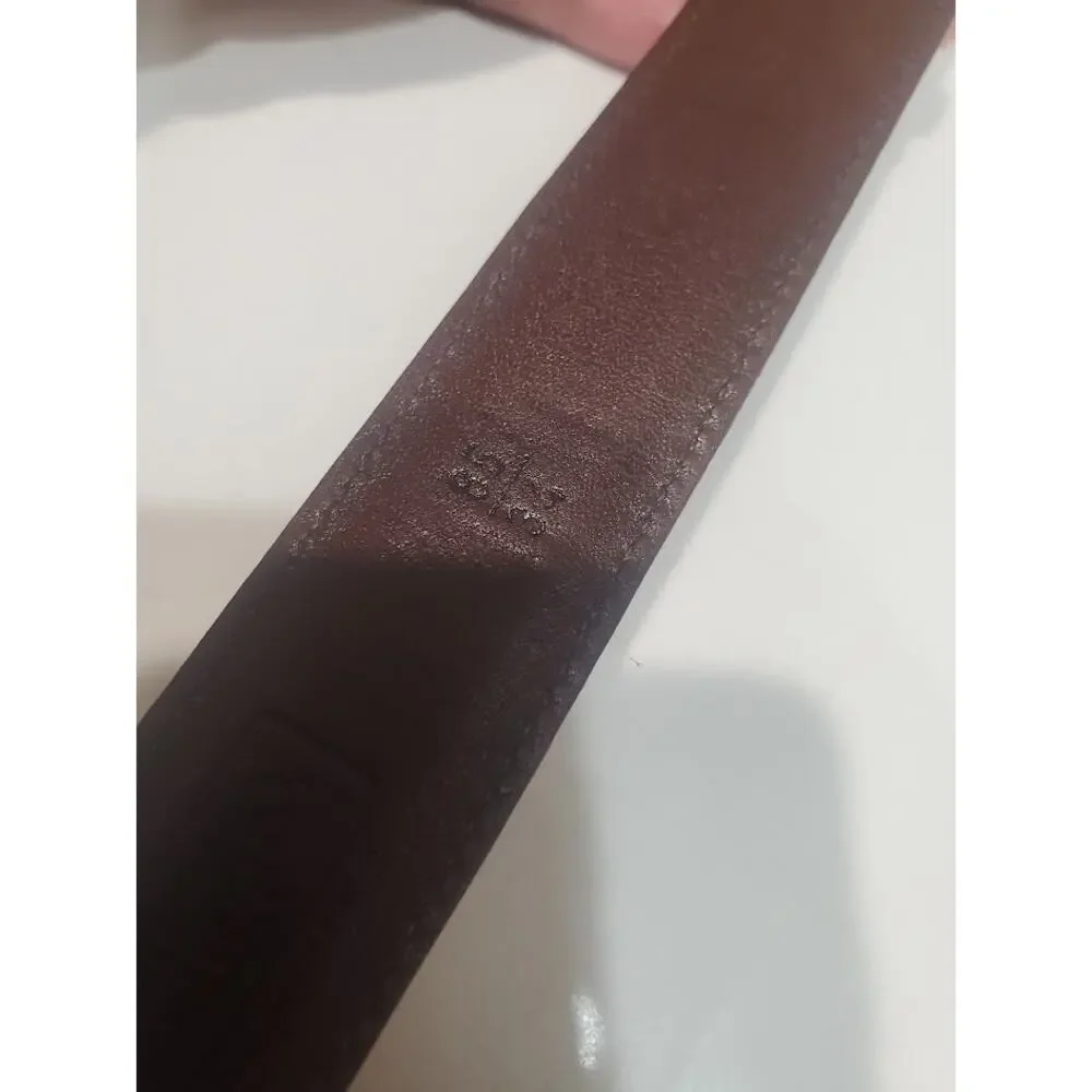 Vintage Dooney & Bourke Brass and Leather Belt Size 34/35